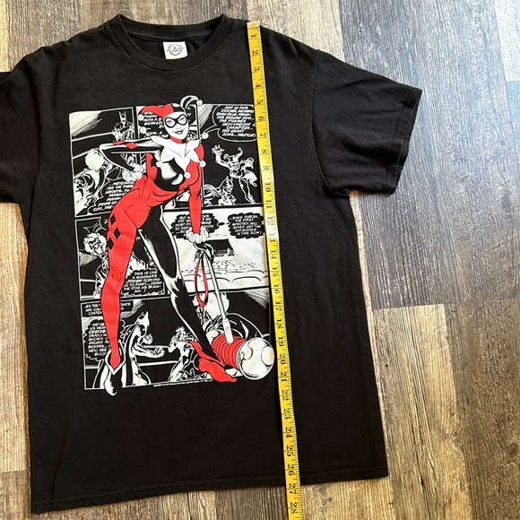 Retro Harley Quinn Batman Joker DC Comics Black T Shirt Men’s Size Medium - Picture 5 of 7
